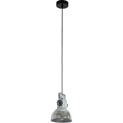 Eglo Barnstaple lampa wisząca 1x40W czarny/zużyty cynkowany 49619
