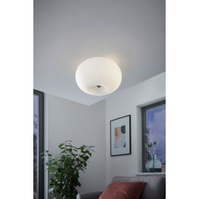 Eglo Optica lampa podsufitowa 2x60 W biała 86811