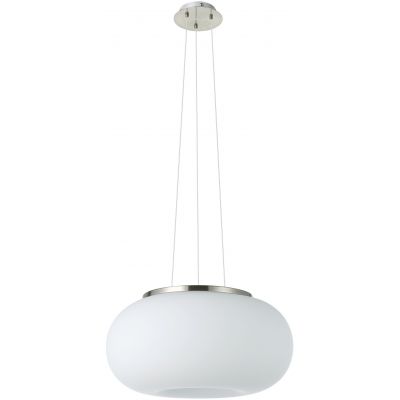 Eglo Optica lampa wisząca 2x60 W biała-nikiel mat 86813