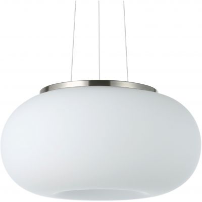 Eglo Optica lampa wisząca 2x60 W biała-nikiel mat 86813