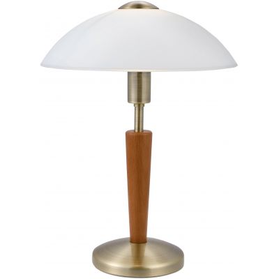 Eglo Solo lampa stołowa 1x60W patynowy/orzech/biały 87256