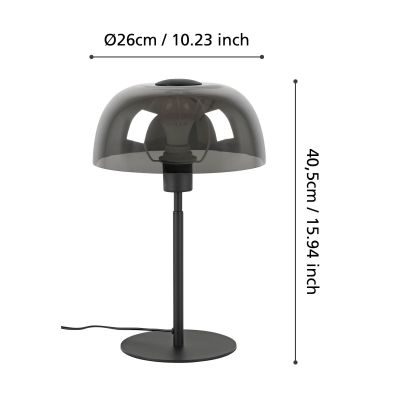 Eglo Solo lampa stołowa 1x40 W biała/czarna 900142