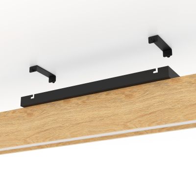 Eglo Anchorena lampa podsufitowa 1x35 W czarna-drewno 900387