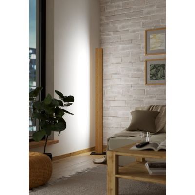 Eglo Anchorena lampa stojąca 1x35 W czarna-drewno 900392