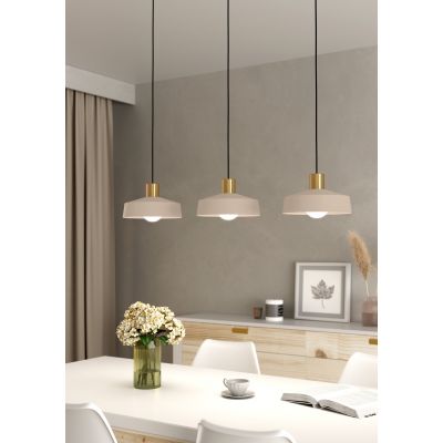 Eglo Valdiola lampa wisząca 3x40 W beżowa 900431