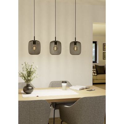 Eglo Romazzina lampa wisząca 3x60 W czarna 900495