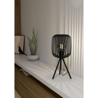 Eglo Romazzina lampa stołowa 1x60 W czarna 900519