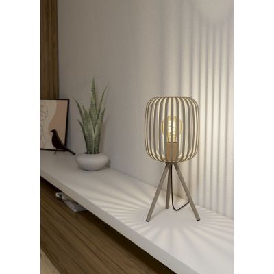 Eglo Romazzina lampa stołowa 1x60 W piaskowa 900521