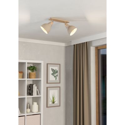 Eglo Arrecife lampa podsufitowa 2x24 W beżowa 900712