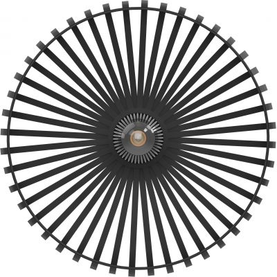 Eglo Mogano lampa podsufitowa 1x40 W czarna 900721