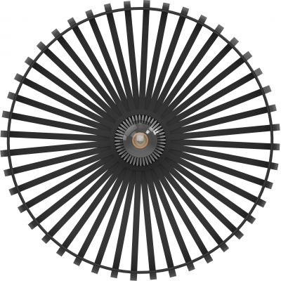 Eglo Mogano lampa podsufitowa 1x40 W czarna 900721