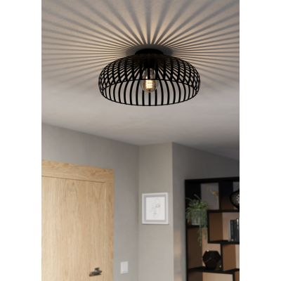 Eglo Mogano lampa podsufitowa 1x40 W czarna 900721