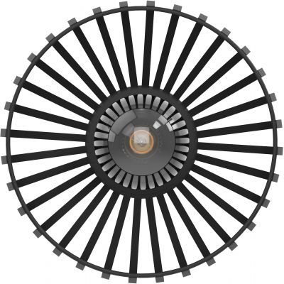 Eglo Mogano lampa podsufitowa 1x40 W czarna 900792