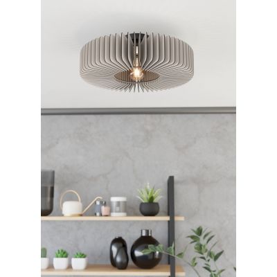 Eglo Palombaia lampa podsufitowa 1x40 W czarna-szara 900832