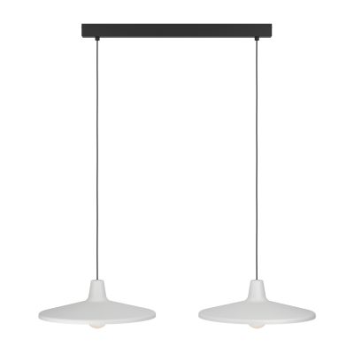 Eglo Miniere lampa wisząca 2x40 W biała/czarna 900834