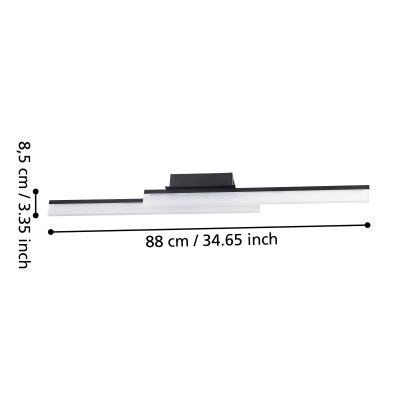 Eglo Palmital kinkiet 2x11 W czarny 900844