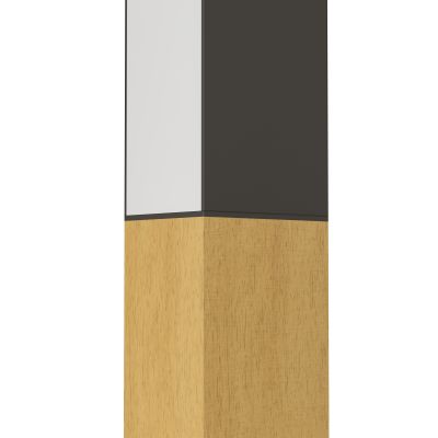 Eglo Tudons kinkiet 1x12 W czarny/drewno 900871