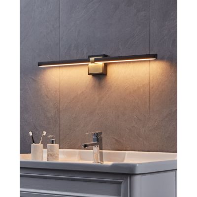 Eglo Peguera kinkiet 1x17 W czarny/złoty 900929