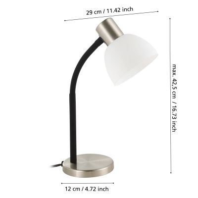 Eglo Macere lampa biurkowa 1x25 W biała 901061
