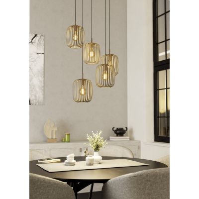 Eglo Romazzina lampa wisząca 5x60 W piaskowa 901125