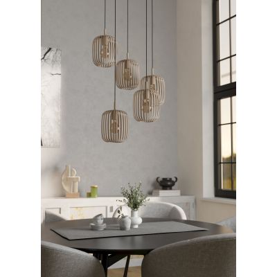 Eglo Romazzina lampa wisząca 5x60 W piaskowa 901125