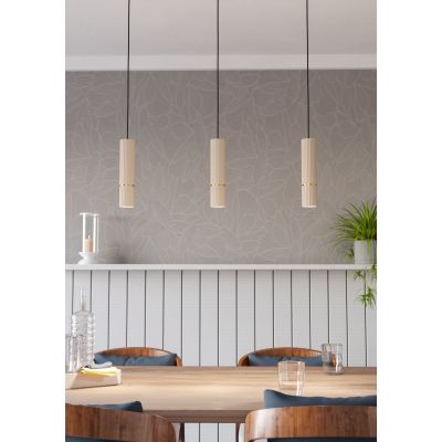 Eglo Caminia lampa wisząca 3x5 W piaskowa 901152