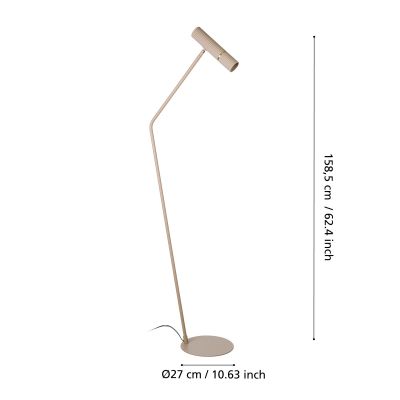 Eglo Caminia lampa stojąca 1x5 W piaskowa 901155