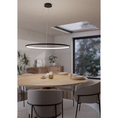 Eglo Parruta lampa wisząca 1x40 W czarna 901637