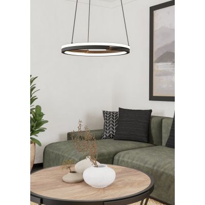 Eglo Mezzomonte lampa wisząca 1x20 W czarna 901822