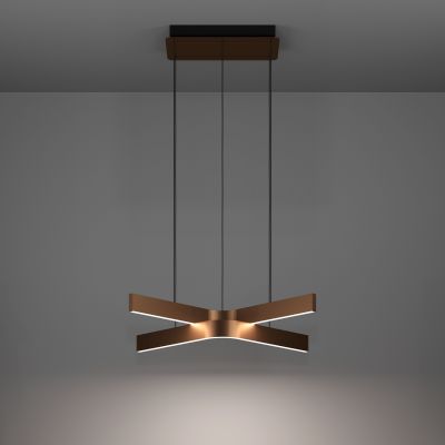 Eglo Folcino-Z lampa wisząca 2x18 W biała-brązowa 901864