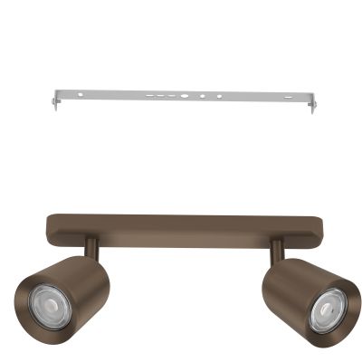 Eglo Camaldoli lampa podsufitowa 2x10 W brązowa 901949