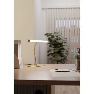 Eglo Riccione lampa biurkowa 1x6 W mosiądz szczotkowany 901983