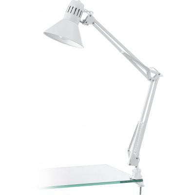 Eglo Firmo lampa biurkowa 1x40W biały błyszczący 90872