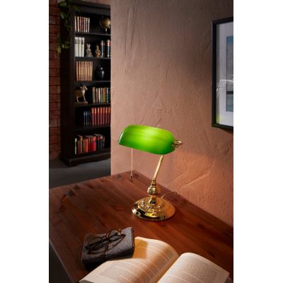 Eglo Banker lampa biurkowa 1x60 W zielona 90967