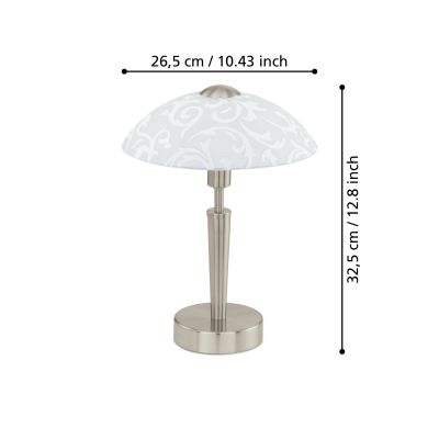 Eglo Solo lampa stołowa 1x60 W biała 91238