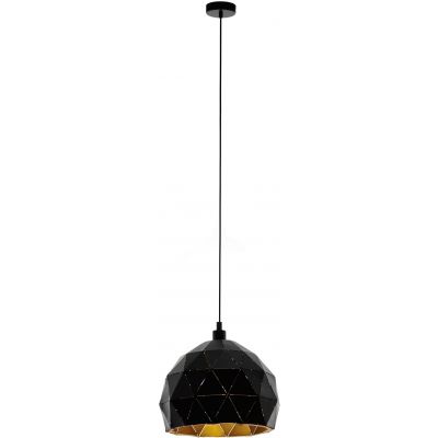 Eglo Roccaforte lampa wisząca 1x60W czarny/złoty 97845