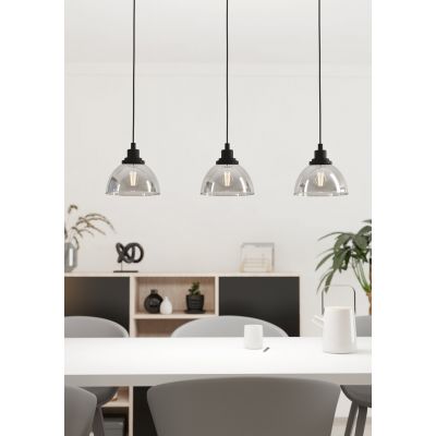 Eglo Beleser lampa wisząca 3x60 W czarna 98384