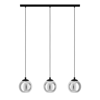 Eglo Ariscani lampa wisząca 3x40 W czarna-szary/popielaty 98652