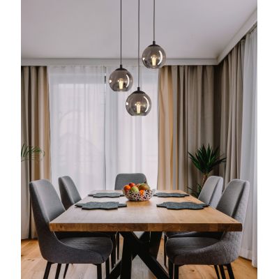 Eglo Ariscani lampa wisząca 3x40 W czarna-szary/popielaty 98653