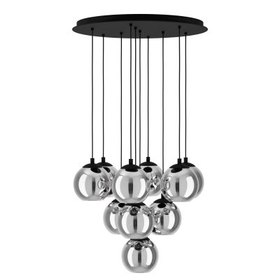 Eglo Ariscani lampa wisząca 10x40 W czarny 98654