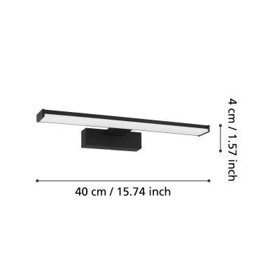 Eglo Pandella kinkiet 1x7 W czarny 98907