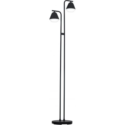 Eglo Palbieta lampa stojąca 2x3W czarny/przezroczysty/satyna 99036