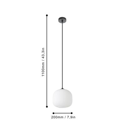 Eglo Mantunalle lampa wisząca 1x40 W biała 99366