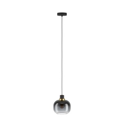 Eglo Oilella lampa wisząca 1x40 W czarna-szary/popielaty 99616