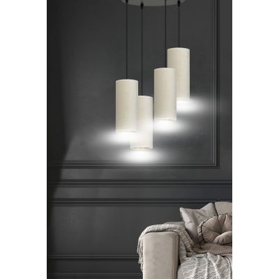 Emibig Bente lampa wisząca 4x60W biały/złoty 1059/4PREM