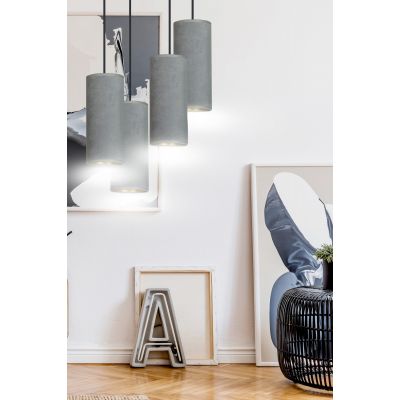 Emibig Bente lampa wisząca 4x60W szary/złoty 1060/4PREM