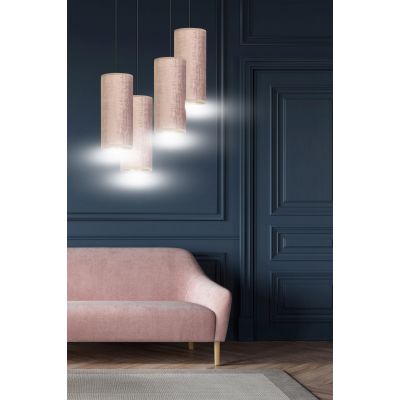 Emibig Bente lampa wisząca 4x60W różowy/złoty 1061/4PREM