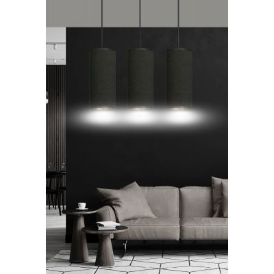 Emibig Bente lampa wisząca 3x60W czarny/złoty 1067/3