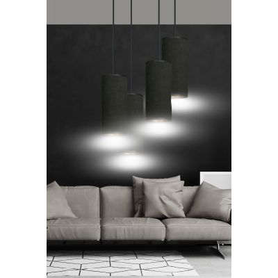 Emibig Bente lampa wisząca 4x60W czarny/złoty 1067/4PREM