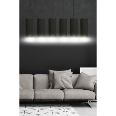 Emibig Bente lampa wisząca 6x60W czarny/złoty 1067/6